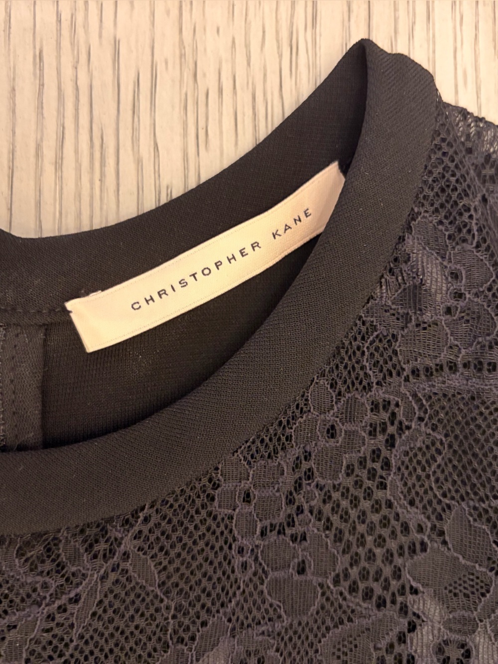 Christopher Kane Lace & Patent Leather Black Sheath Dress Size S - Picture 9 of 14